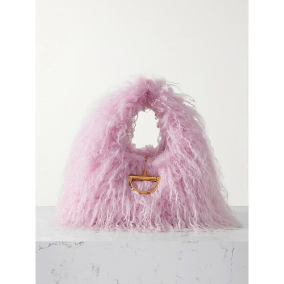GUCCI Handbags - Gucci Women Pink Eco Fur Handbag